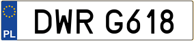 Truck License Plate